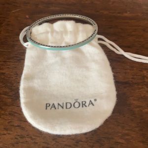 Pandora Radient Hearts bangle- turquoise